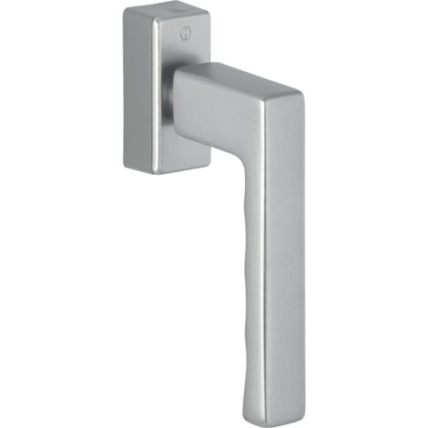 HOPPE 11736015 - Maniglia per finestra Toulon SecuForte, VK 32-42 mm, in alluminio, nero opaco