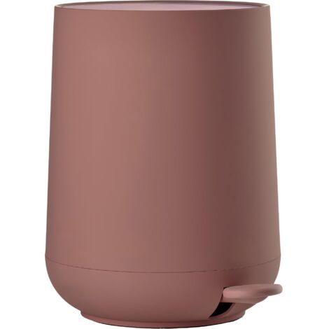 Zone Denmark Pattumiera A Pedale Serie Time, 3 Litri, Design Compatto Per Bagno, Nero