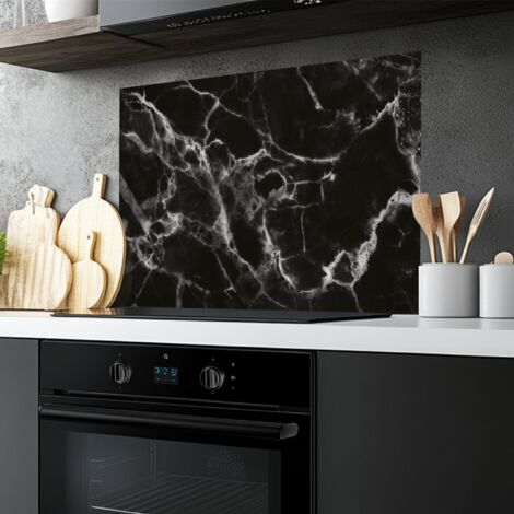 CREARREDA Pannello Paraschizzi Cucina in Alluminio 84x60cm facile da applicare Made in Italy Protezione per fornelli e muro. Lavabile e facile da montare. Lastra Paraschizzi in metallo per lavello