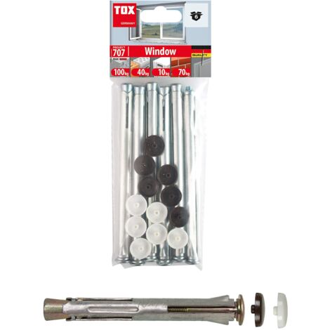 TOX Tassello per Telaio Metallo Window 10x182 mm, 6 pz, 027601171