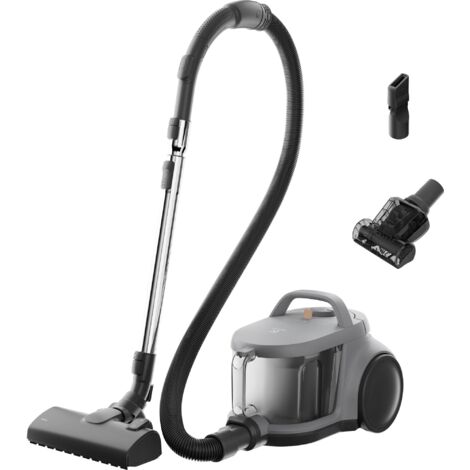 Electrolux Animal 500 Aspirapolvere a Traino Senza Sacco, EL51A2UG, Spazzola Turbo per Peli di Animali, Tecnologia ciclonica, Capacitá 2 Litri, Filtro HEPA, 78 dB(A), Grigio