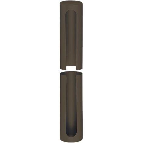 cyclingcolors 2x copri coperchio tappo cerniera finestra porta boccole manicotto plastica copertura tubo, 20mm marrone lunghezza 118mm plastica
