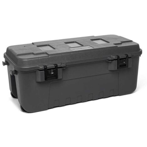 Plano Sportsman's Trunk Grande - Baule per l'Esercito, l'Esterno, il Garage e il Deposito degli Attrezzi - Storage Trunks Plat19Ch, Charcoal, Durevole