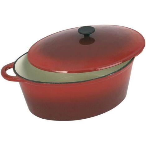 Tradifonte, Pentola con Forma Ovale, Rosso (Rot), 9 l (1/3)