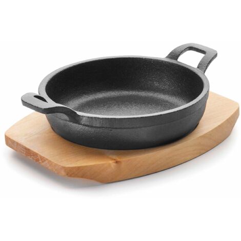 Lacor Magma Casseruola Rotonda in Ghisa con Base, Nero, 18 cm (1/2)