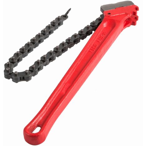 VEVOR Chiave a catena per tubi da 36 pollici, Chiave a catena per filtro dell'olio per impieghi gravosi Capacità da 4-1/2 a 7-1/2 pollici, Chiave a catena da 30 pollici (760 mm) Lunghezza catena Strum