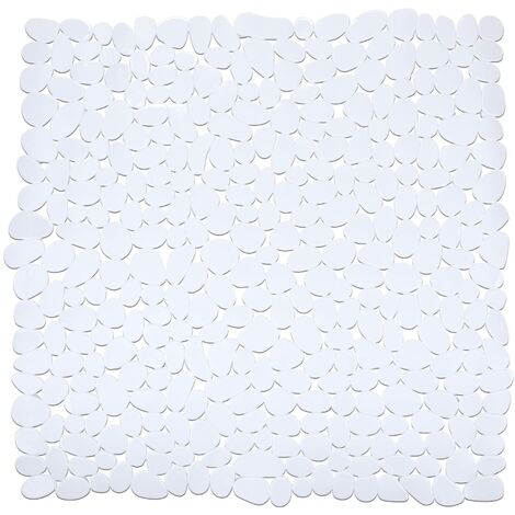 Wenko Tappeto doccia Paradise bianco - antiscivolo, TPR, 54 x 54 cm, Bianco