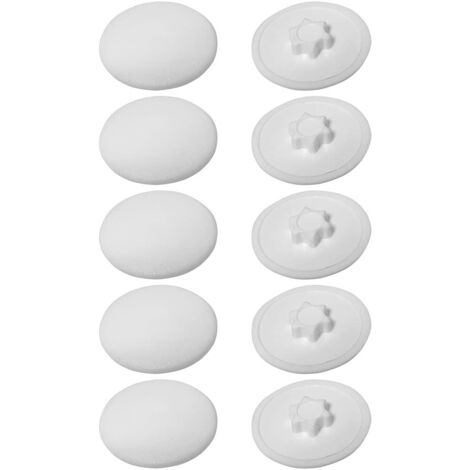 cyclingcolors 10x coprivite cappuccio plastica viti Torx copertura coperchi tappi, Bianco T15 12mm