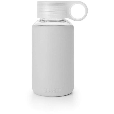 IBILI Borraccia kid grey 200 ml, in borosilicato, riutilizzabile, protezione antiurto, borraccia per bambini (1/3)