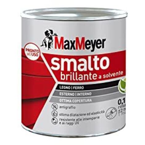 MaxMeyer Smalto a Solvente Brillante Bianco R9010 0,125 l