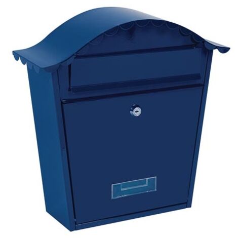 Perel Modello Elegante 2023 Casetta Postale Blu da Parete