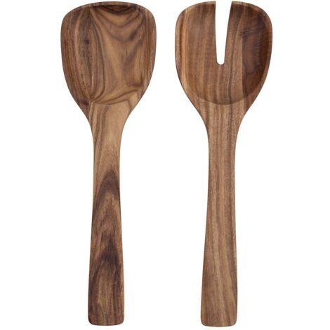 Villeroy & Boch Artesano Posate da Insalata, Legno, Marrone (Original), 2 Pezzi, 2 unità (1/4)