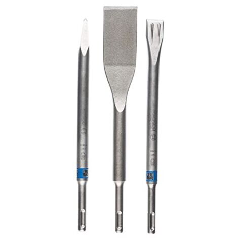 Bosch Professional Set da 3 Pezzi di Scalpelli Long Life SDS plus, per Calcestruzzo, Mattone, Mattone Pieno, 0/20/40mm, Accessorio per Martelli Perforatori e Demolitori