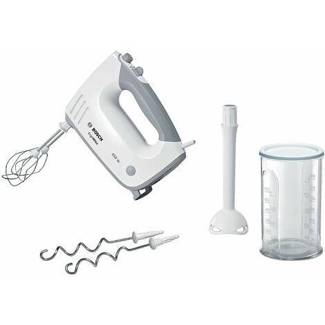 Bosch MFQ36440 Sbattitore +Asta+ Bichiere, Manuale, Bianco, 450 W
