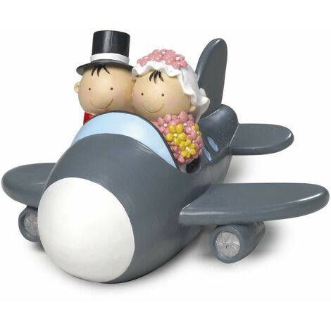 Decorazioni Torta Nuziale Sposi Aereo Cake Topper Wedding (1/2)