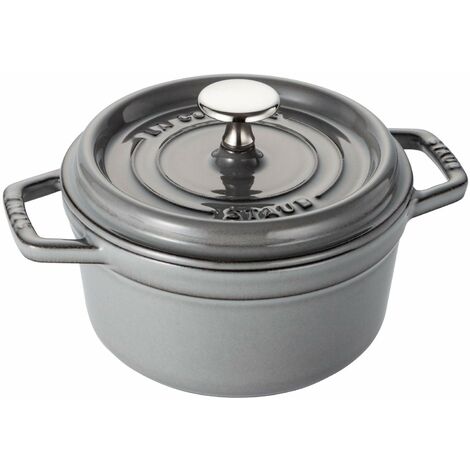 STAUB Casseruola Rotonda, Ghisa, Grigio (Grafite), 16 cm (1/5)