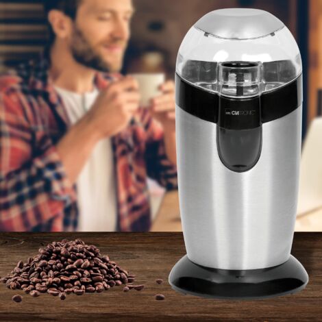 Macinacaffè Elettrico Clatronic - 120 Watt, Capacità 40g, Acciaio Inox Nero Per Chicchi Freschi - Foto 9