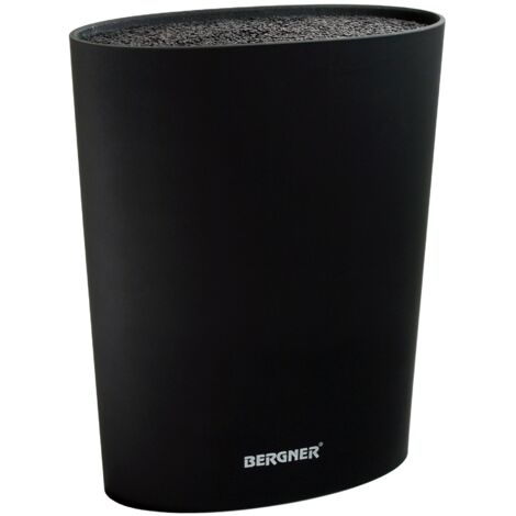San Ignacio Black & White - Tacoma/Universal Block for Knives - dimensioni di 15.6x6.6x22cm prodotta in PET di grande resistenza - elegante nero - massima durata e qualità (1/2)