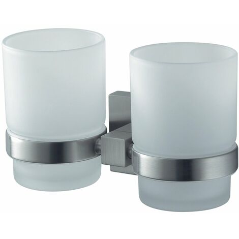 Haceka 28180110 Mezzo Gancio Doppio A Parete – Cromato Lucido – Acciaio Inox E Lega Di Zinco – Montaggio Con Viti O Colla – 53x55x50 Mm