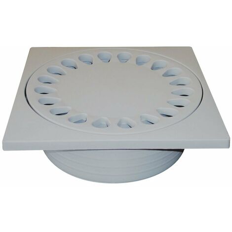 Regiplast SS250 - Piastra per sifone da pavimento, 250 mm, ø 100 x H 85 mm