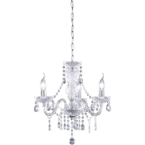 Reality Leuchten 3 Reality R11073000 Lüster Lampadario, 40 W, Trasparente, Diametro 46 cm, Acrilico, incandescente