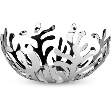 Alessi ESI01/25 Mediterraneo Fruttiera, Acciaio Inossidabile 18/10, Argento