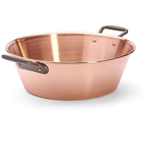 De Buyer Incuivre Bacinella in Rame per Marmellata 38cm 9 Litri