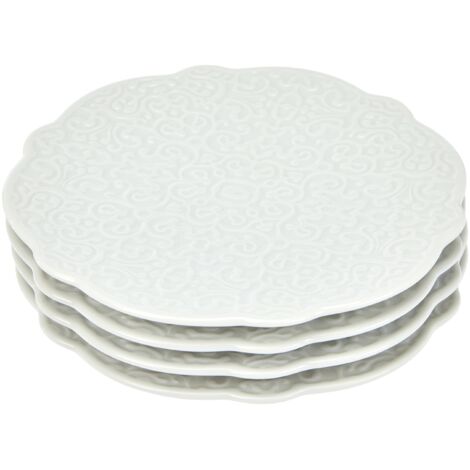 Alessi Mw01/77 Dressed Sottotazza Da Caffè, Porcellana, Bianco, 16 centimetri (1/4)