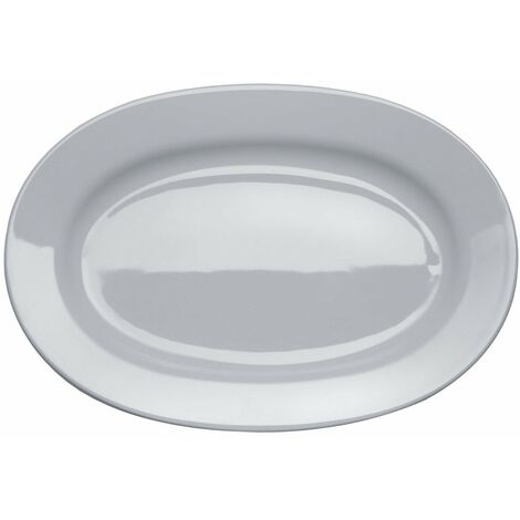 A di Alessi - AJM28/22 - PlateBowlCup Piatto da portata ovale in porcellana bianca. (1/5)