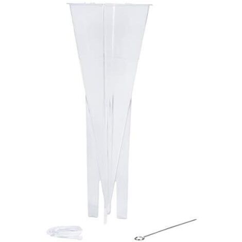Rayher Hobby 3117300 Candela muffa Piramide, sacchetto SS 1 pezzo, alto 22 cm (1/4)
