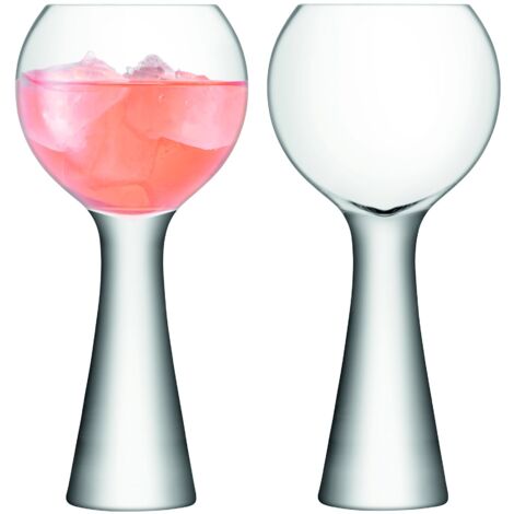 LSA MV22 Moya, Bicchieri Ballon da vino, 550 ml, Trasparenti, Confezione da 2