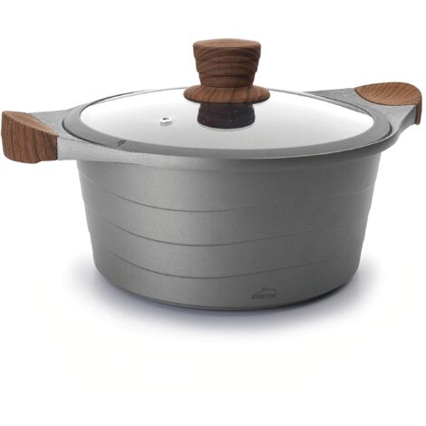 Forno olandese antiaderente 24 cm grigio - 27324 - lacor (1/5)