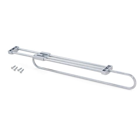 Emuca 6210625 Appendiabiti Estraibile per Armadio, Lunghezza 450mm