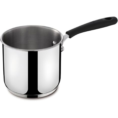 Lagostina Gioiosa Bollilatte, Pentolino Latte Induzione in Acciaio Inox , Scaldalatte Diametro 12 cm, 1.2 Litri, Lucidato (1/4)