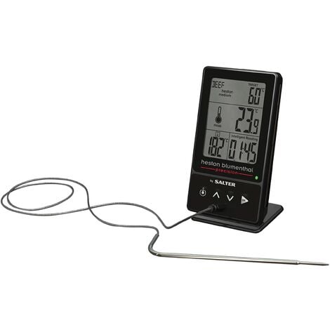 Salter 540A HBBKCR, Heston Blumenthal Precision 5-in-1 Termometro digitale  Professionale per Cucina, Termometro da