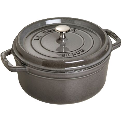 STAUB La Cocotte Casseruola, Ghisa, Grigio Grafite, 22 cm (1/5)