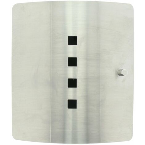 BURG-WÄCHTER Cassetta portachiavi con 10 ganci e chiusura magnetica, Armadietto per chiavi Quad 6204/10 Ni, Acciaio inox/lamiera d’acciaio, Argento/nero (1/4)