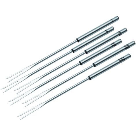 Forchette Per Fonduta Kuhn Rikon - 4 Pezzi In Legno Di Ciliegio, Per Formaggio E Carne - Foto 5