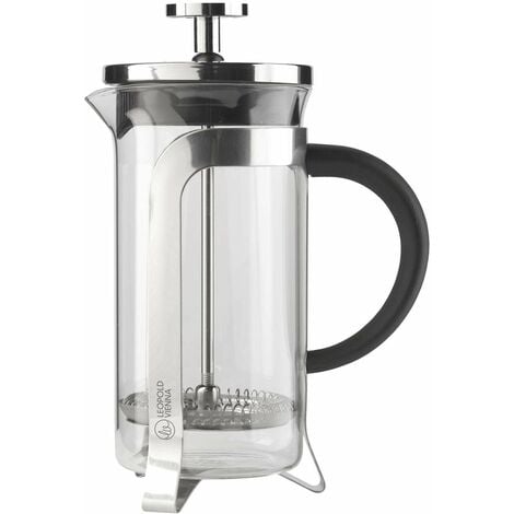 Bredemeijer Caffettiera French Press Shiny 350 ml, Vetro borosilicato,  Color Argento