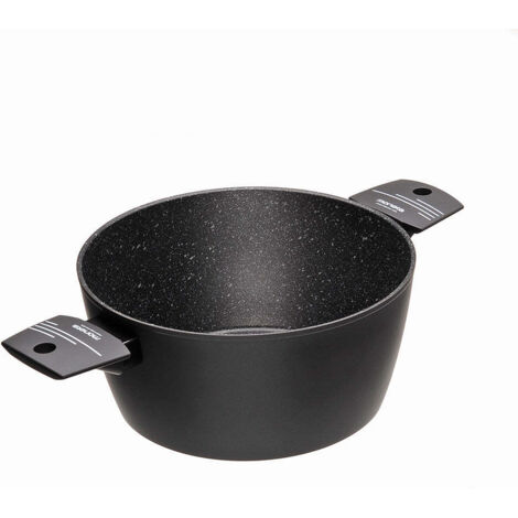 Casseruola 24 cm Antiaderente Induzione in Alluminio Effetto Pietra Moneta Yes (Zeus 2.0) (1/5)