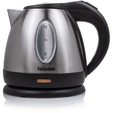 Tristar WK-1323 Bollitore Elettrico, 2000 W, 1.2 Litri, Acciaio Inossidabile, Multicolore (1/5)