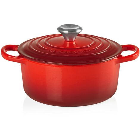 Le Creuset Evolution Casseruola Rotonda, Ghisa, Rosso Ciliegia, 20 cm