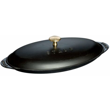 Staub Sur la Table Minis Piatto da Portata, Acciaio Inossidabile, Nero, 31 cm (1/4)