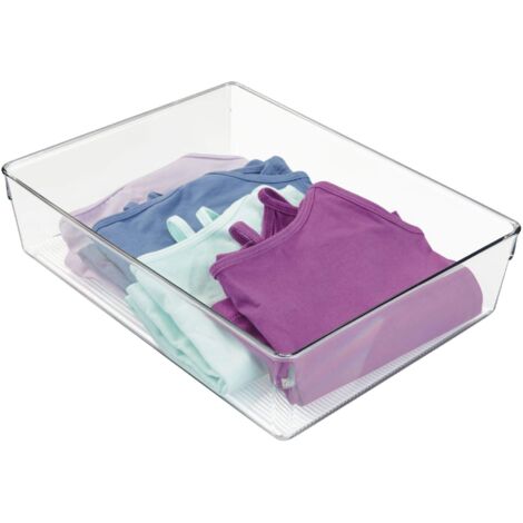 iDesign InterDesign Soluzione organizer per cassetti in plastica riciclata, 7,6 x 15,2 x 5,1 cm, contenitore trasparente