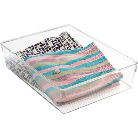 iDesign Soluzione organizer per cassetti in plastica riciclata, 7,6 x
