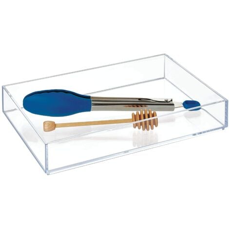 Idesign Portaposate Cassetto Separatore Cassetti Extra Grande In Plastica Organizer Cassetti