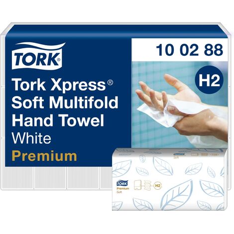 Tork 100288 Xpress Asciugamani Intercalati Premium Soft Quick Dry, Bianco (1/5)