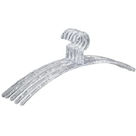 WENKO Gruccia Tipo Bubble, Set di 5 Pezzi, Polistirolo, 46 x 17.5 x 1.2 cm, Trasparente