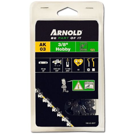 Arnold Hobby 1191-X1-0017 - Catena per motosega 1,3 mm (0,375"), 55 maglie, lama 40 cm (1/3)