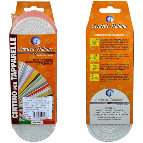 Cintino Per Tapparelle Corderie Italiane - Polipropilene, 22mm X 7.5mt, Colore Beige/Grigio, UV Resistente - Foto 7